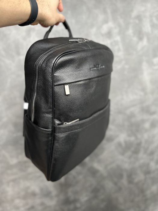 Кожаный мужской  рюкзак Armani чоловічий портфель , ранець шкіряний