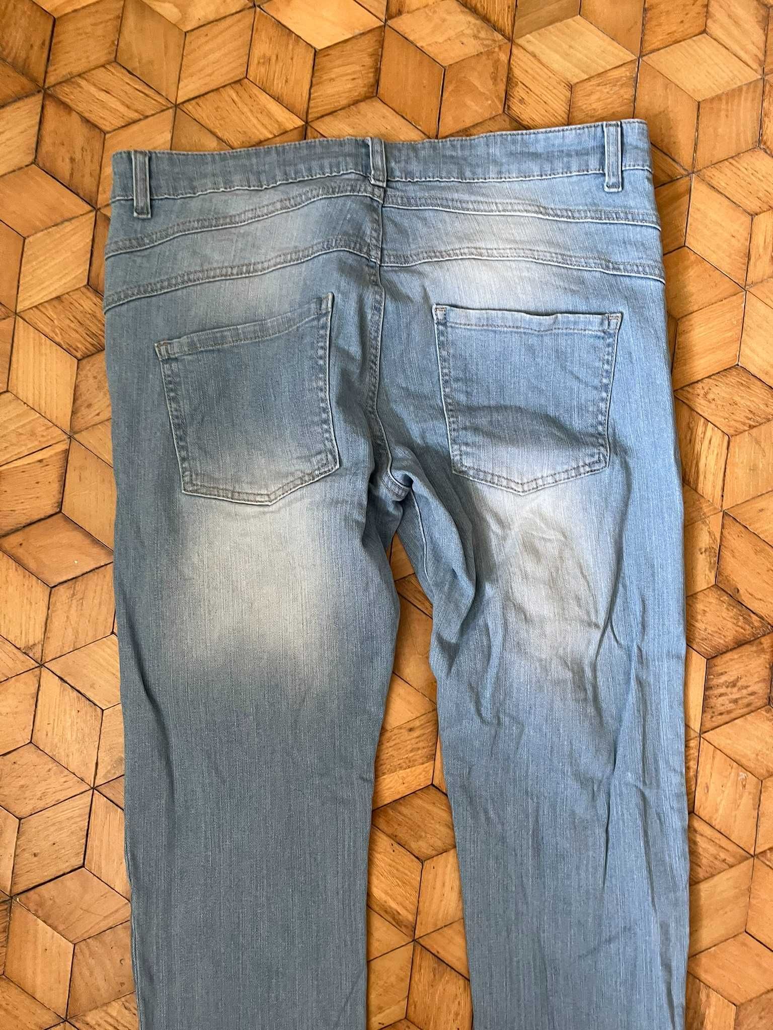 Spodnie KappAhl XL jeansowe kobiece jasne