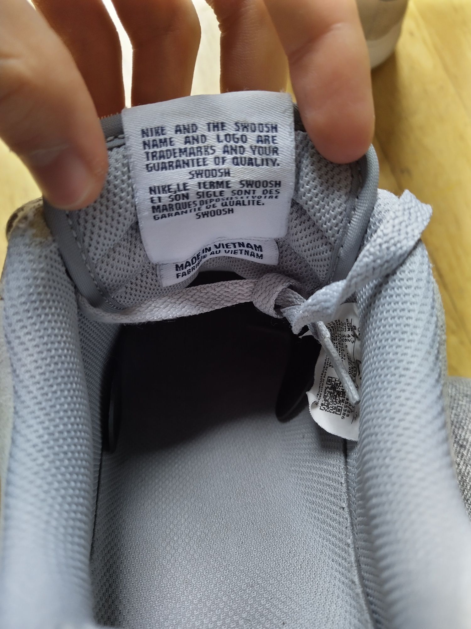 Nike Air Force 1 Light Smoke Grey Midnight Navy
