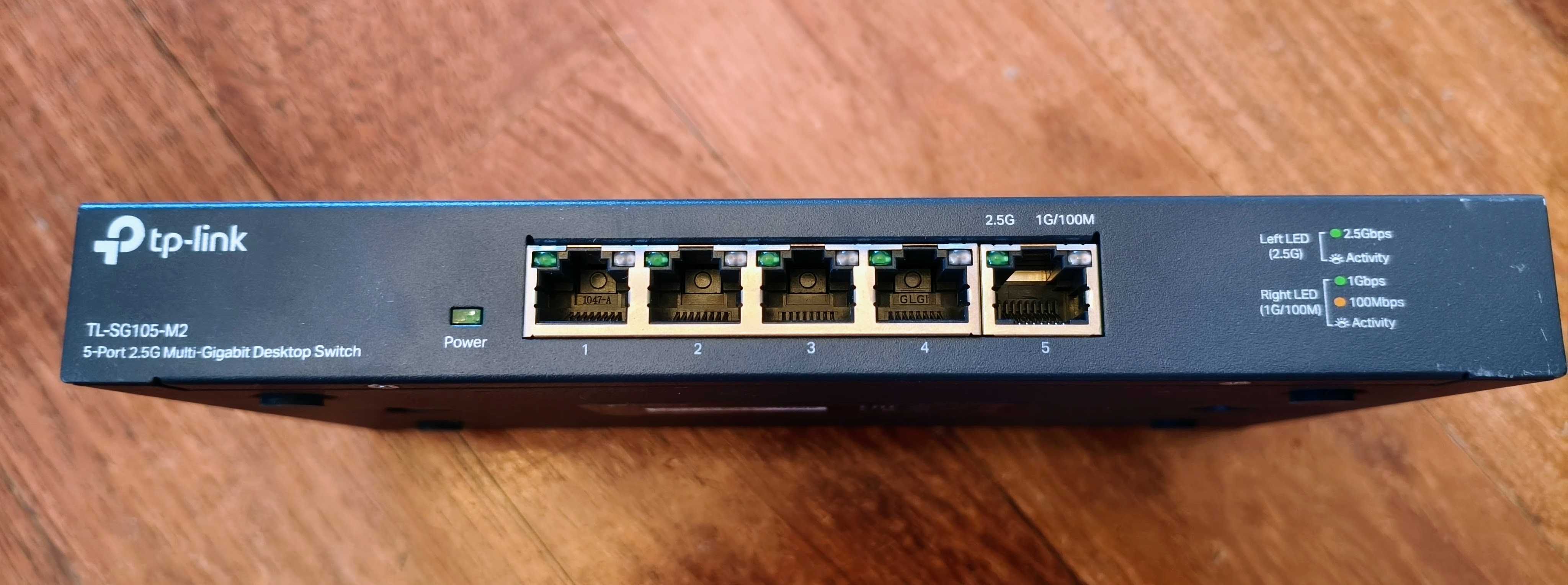 Switch TP-Link TL-SG105-M2. 5 portów 2.5 Gigabit Ethernet.