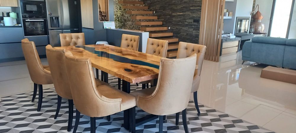 Mesas de jantar em resina epoxy