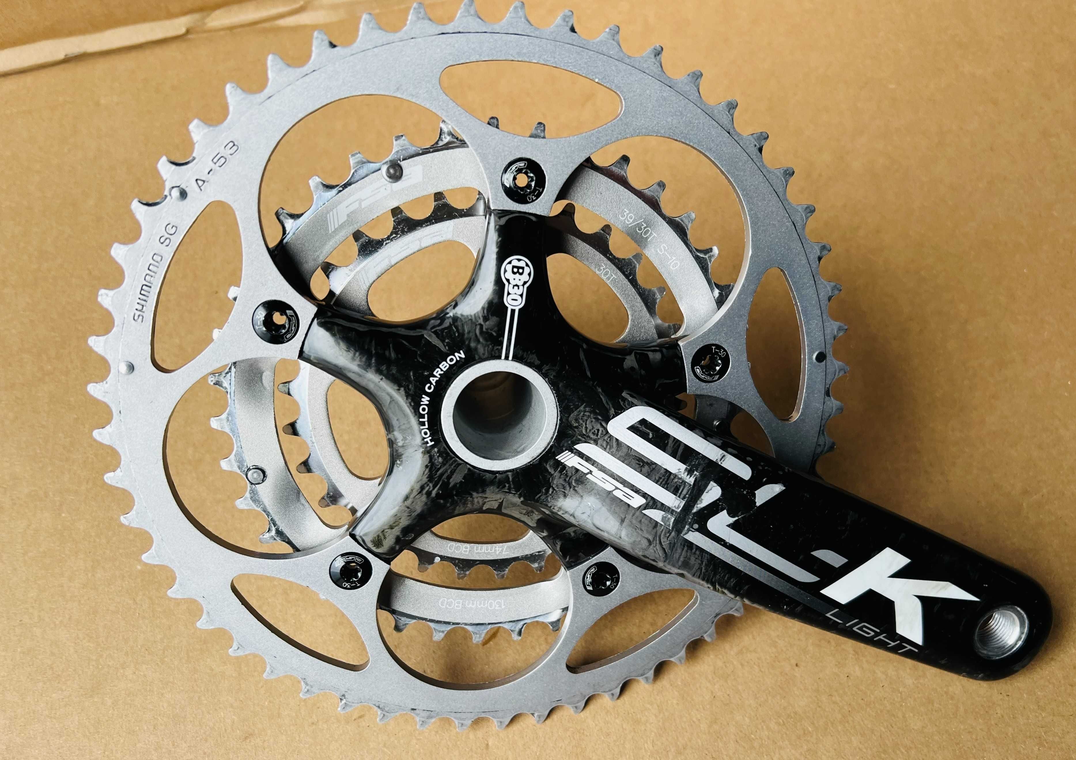 Mechanizm korbowy Korby Ramię FSA SL-K LIGHT CARBON 172.5mm 3s BB30