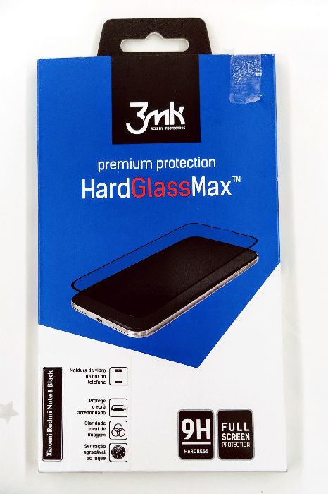 Película de Vidro Temperado 3MK HardGlass Max Xiaomi Redmi Note 8