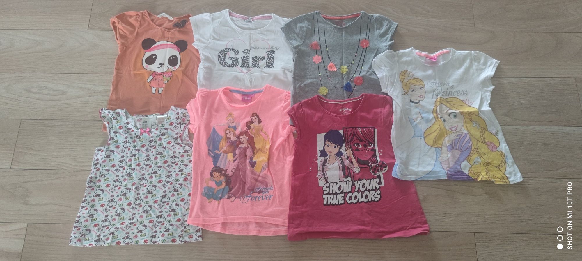koszulk,i t-shirty dziewczęce r. 116 Hello Kitty, Miraculus