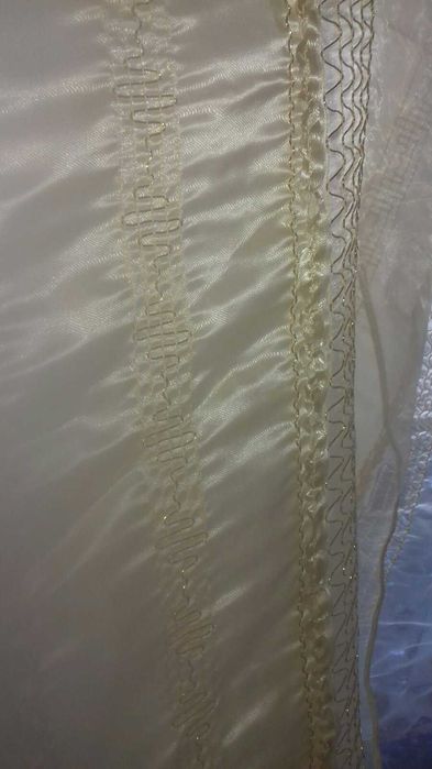 Тюль горизонтальные полосы.