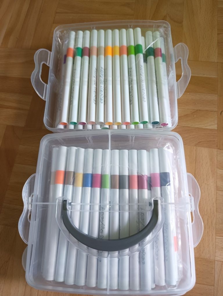 Markery akrylowe 100 sztuk w pudełku