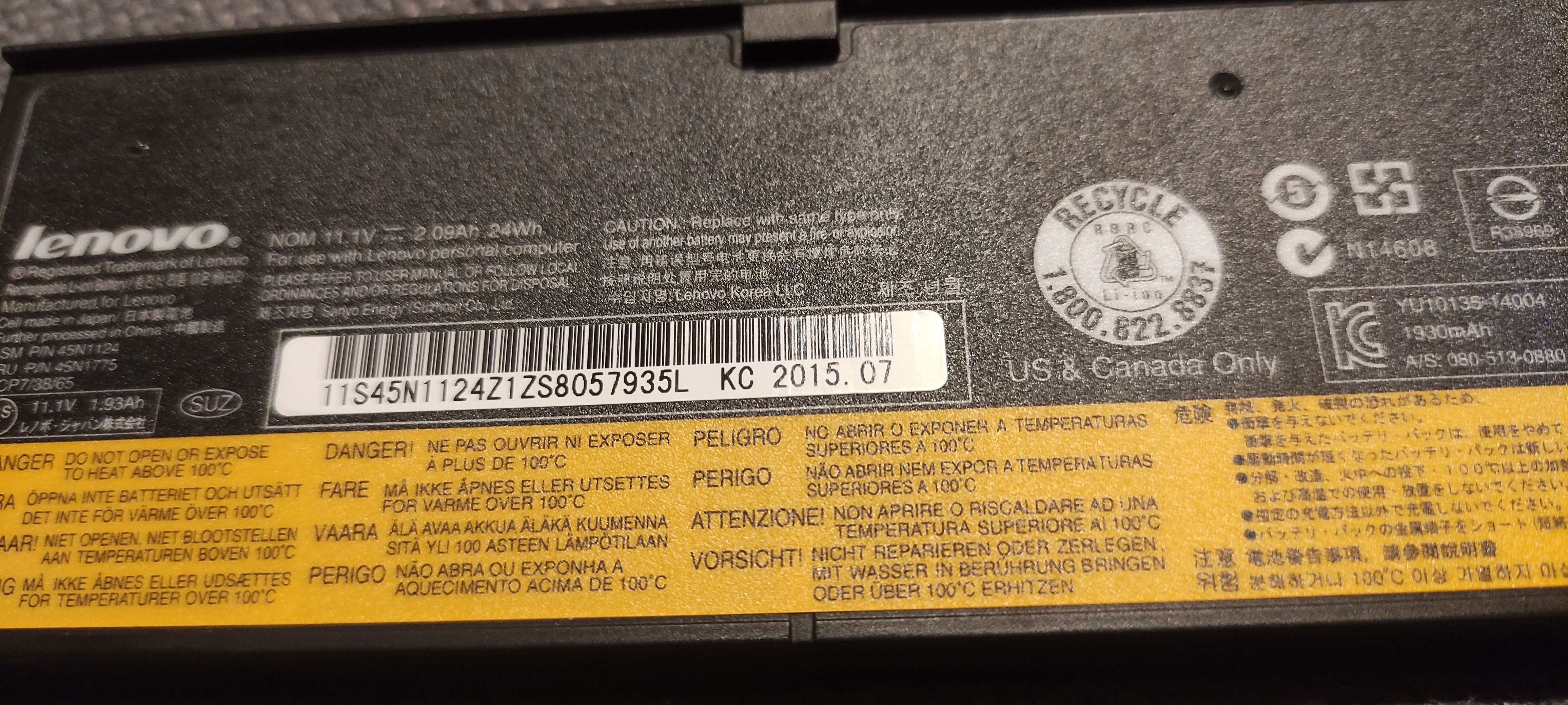 Bateria zewnętrzna wewnętrzna Lenovo ThinkPad T440 T450 T450S T460