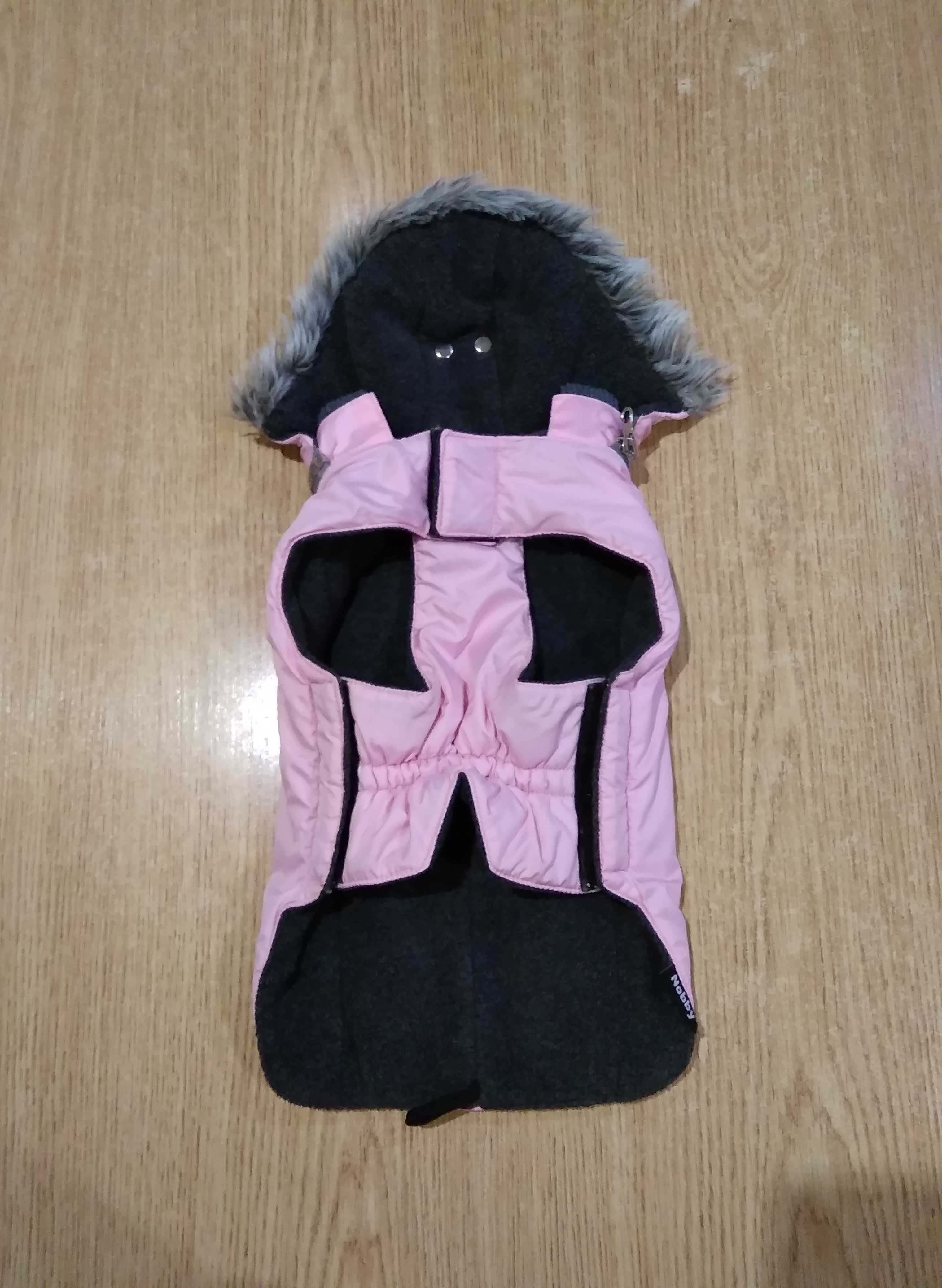 Куртка nobby для собачки на флисе з капюшоном зимняя одежда