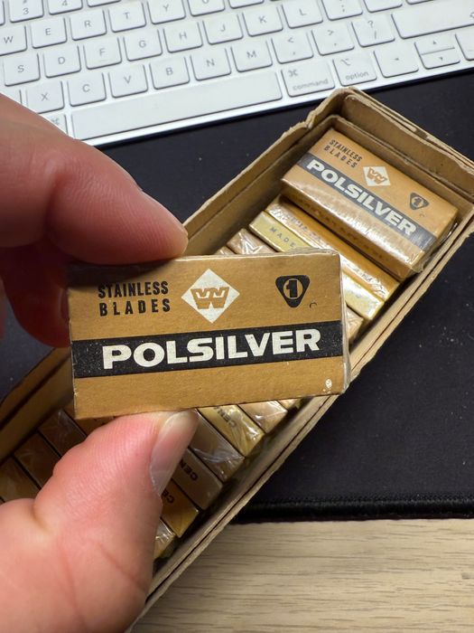 Żyletki Polsilver PRL 19 opakowań