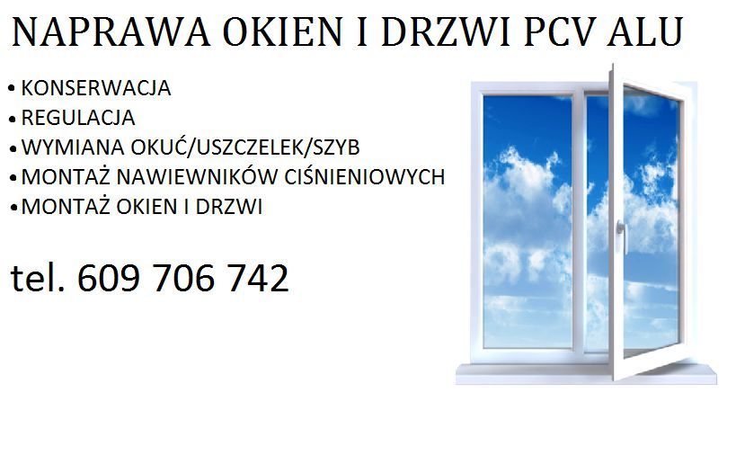 Naprawa Okien PCV-ALU