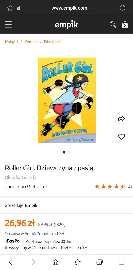 Roller girl dziewczyna z pasją kamieson victoria