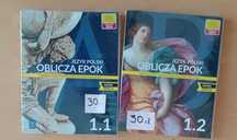 Podręczniki  język polski I klasa szkoła średnia Oblicza Epok 1.1, 1.2
