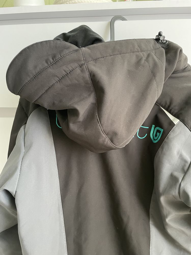 Kobler workwear куртка софтшел сіра чорна робоча