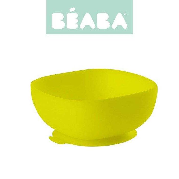 Beaba - silikonowa miseczka z przyssawką yellow