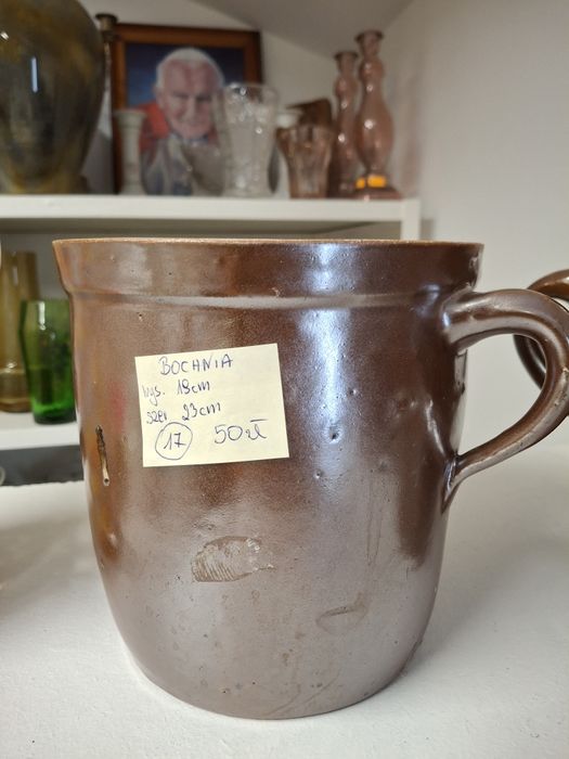 Buncle gliniane garnki 3szt