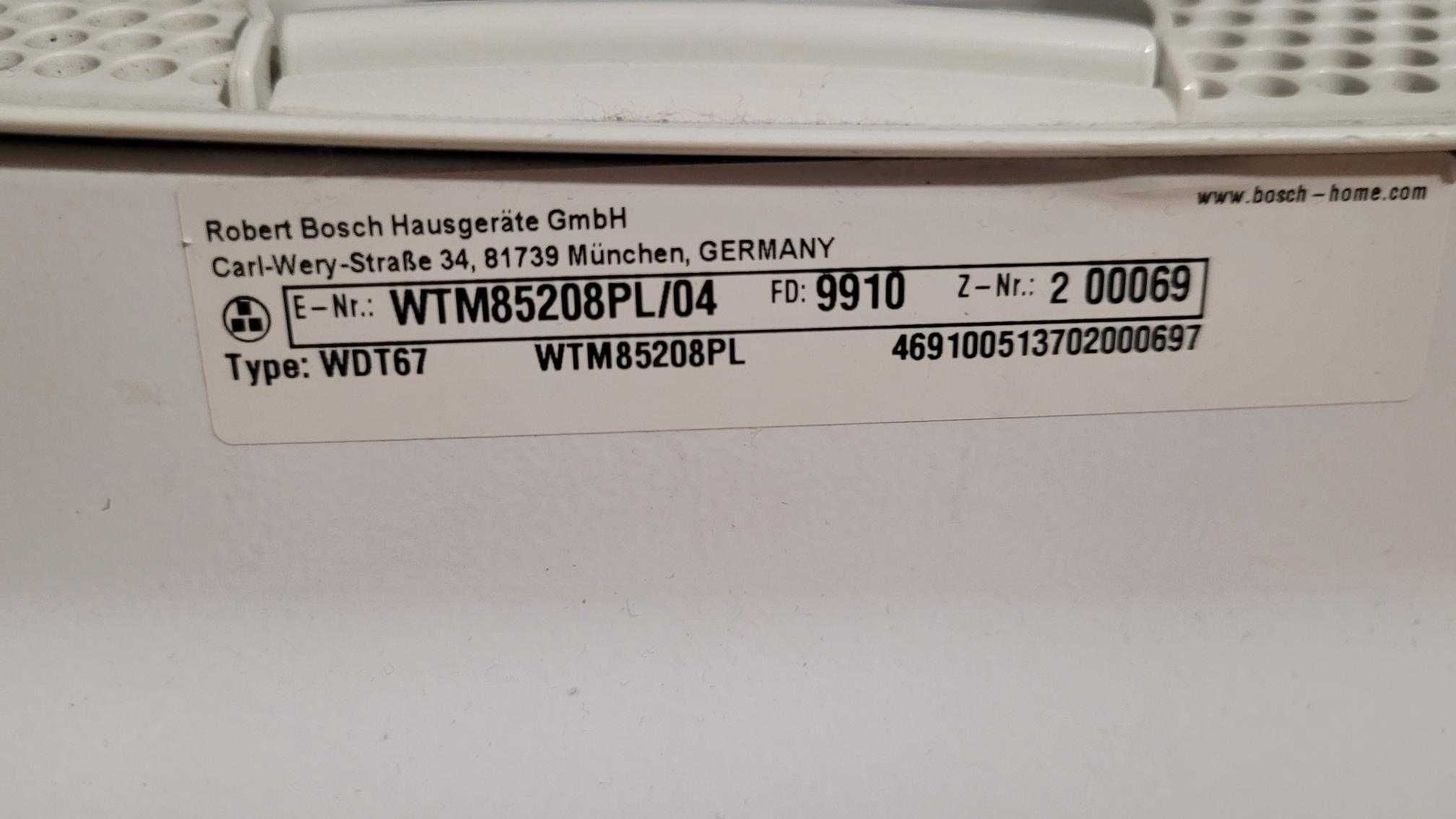 Suszarka Bosch WTM85208PL 8kg pompa ciepła SelfCleaning  Condenser