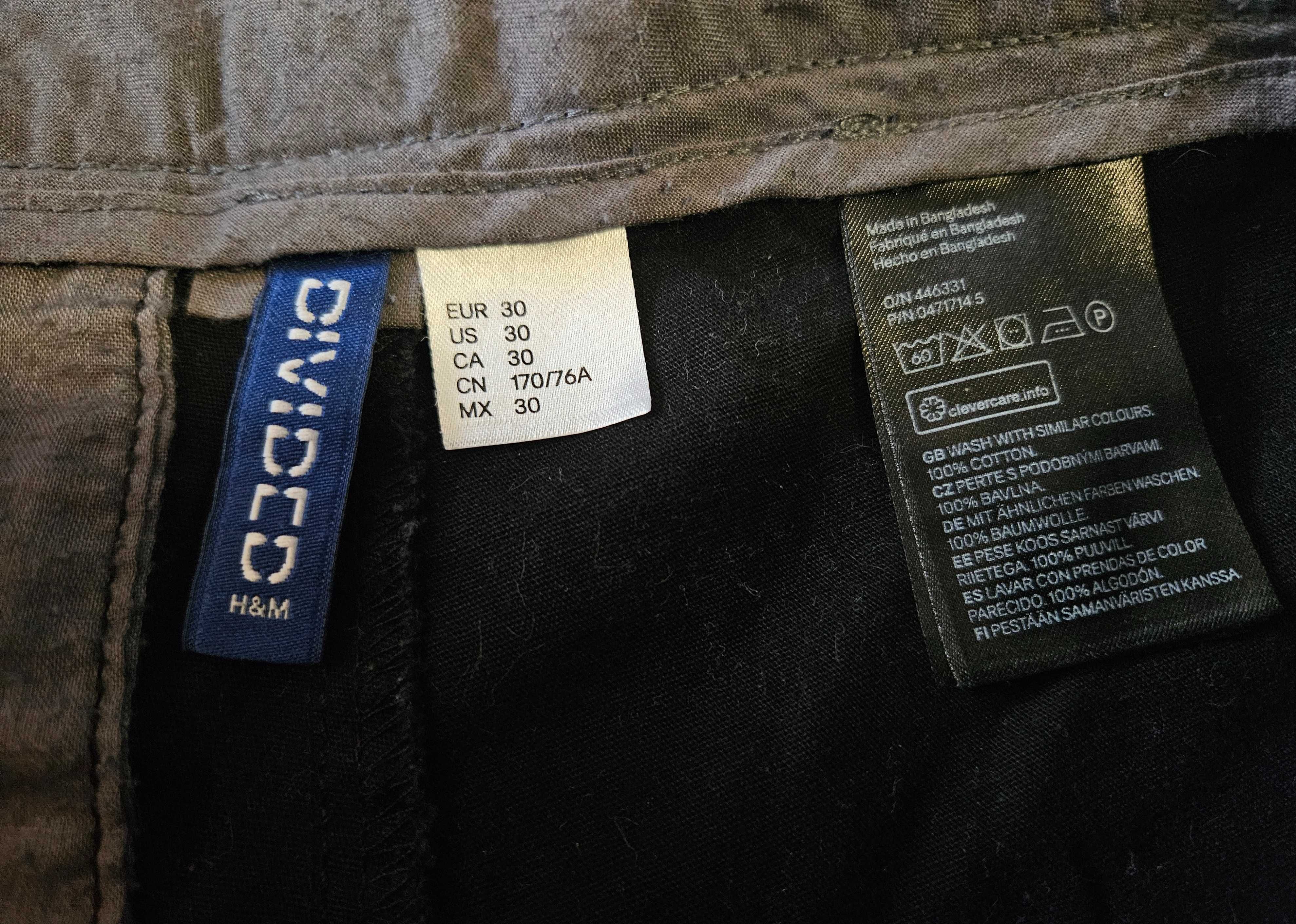 Krótkie spodenki czarne HM rozmiar M EUR 30
