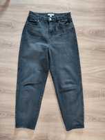 Jeansy grafitowe H&m