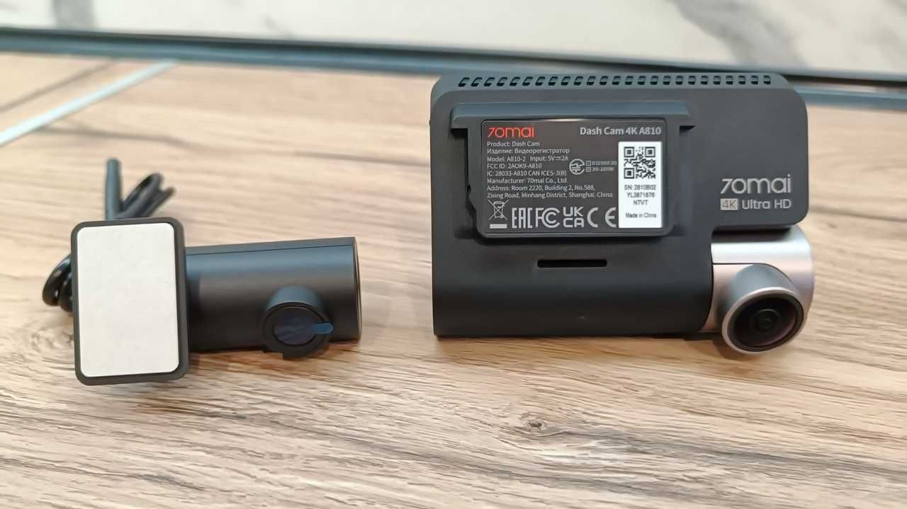 Автомобільний відеореєстратор 70MAI 4k Dash Cam A810 + RC12 + UP-03