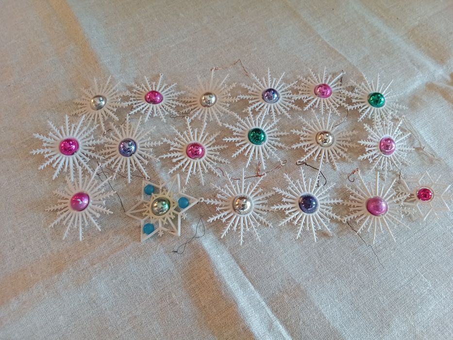 Stare gwiazdki choinkowe PRL mix