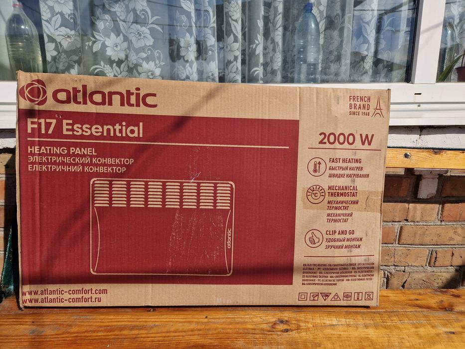 Конвектор Atlantic F17 Essential CMG BL-Meca/M (2000W) + Комплект підс