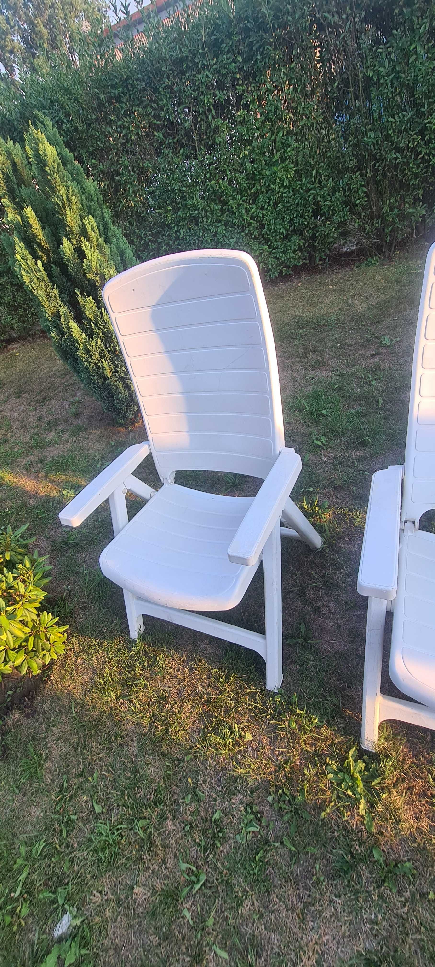 3x fotele  krzesła ogrodowe fotel ogrodowy z tworzywa skadane
