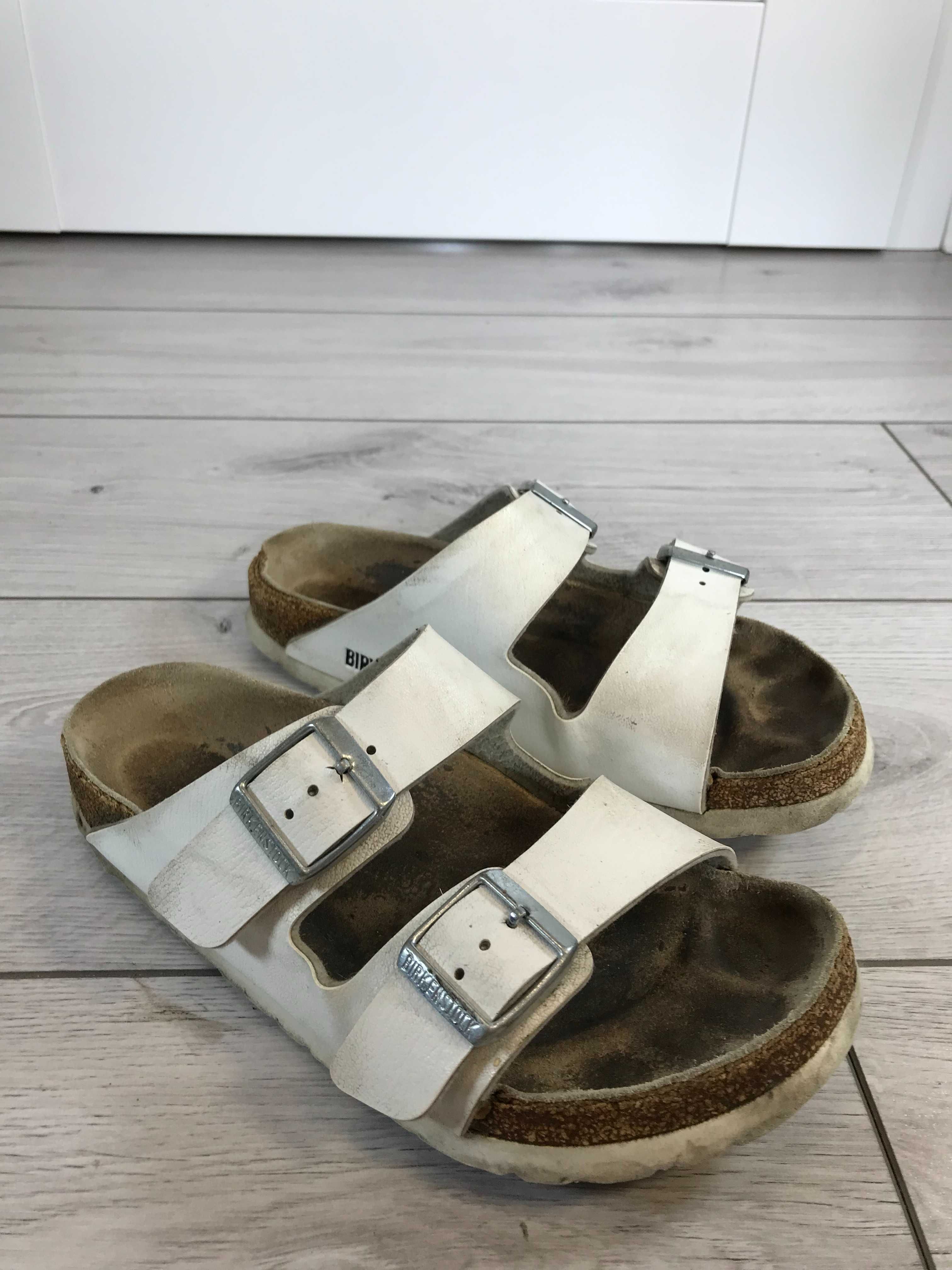 Skórzane klapki Birkenstock Arizona rozm. 37