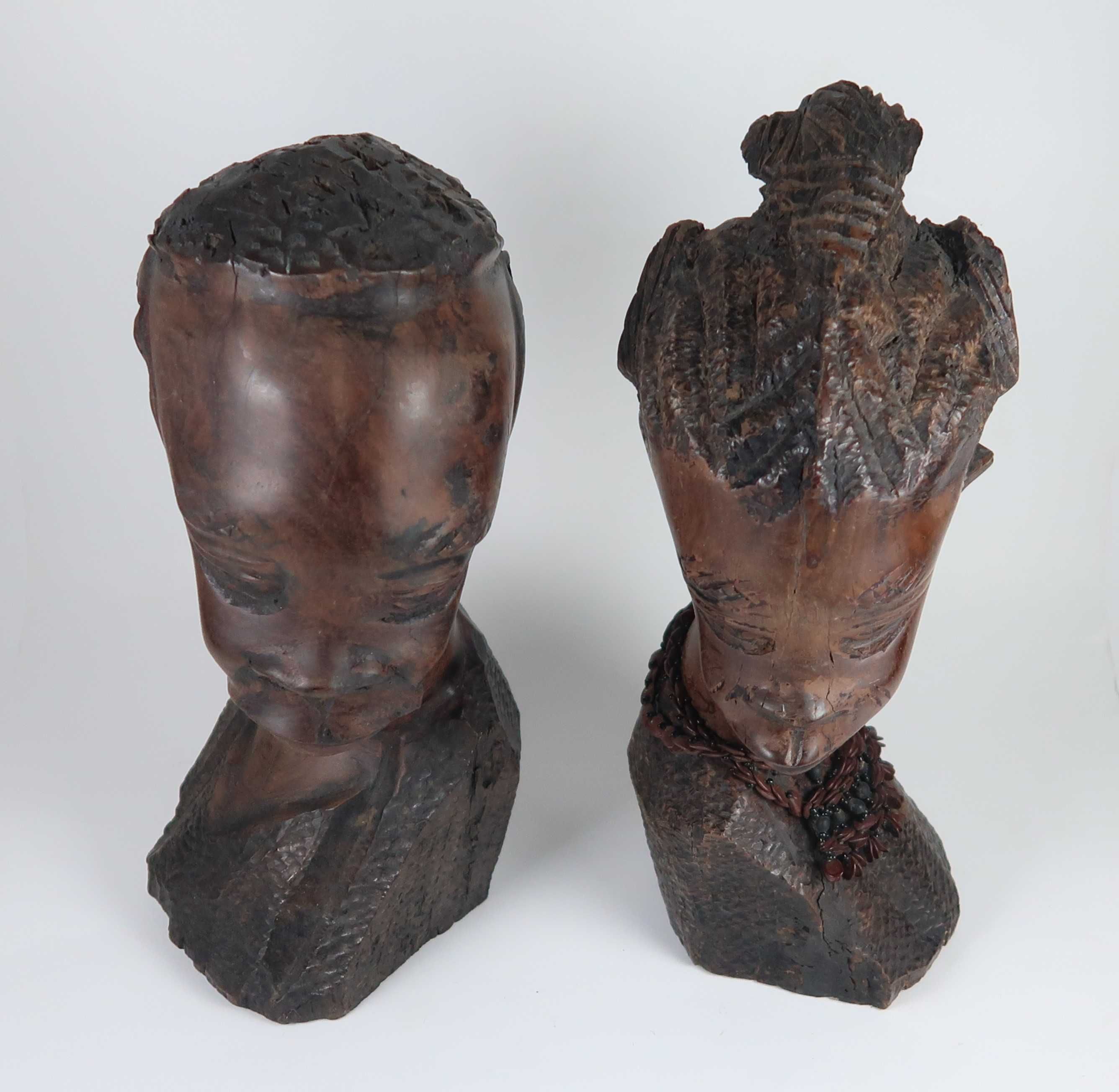 Arte Africana - Esculturas - Bustos de Casal - 30 cm