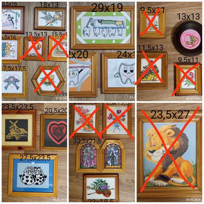 Продам свої картини вишиті хрестиком