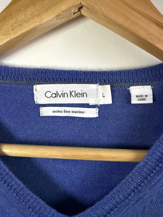 Wełniany 100% merino sweter Calvin Klein