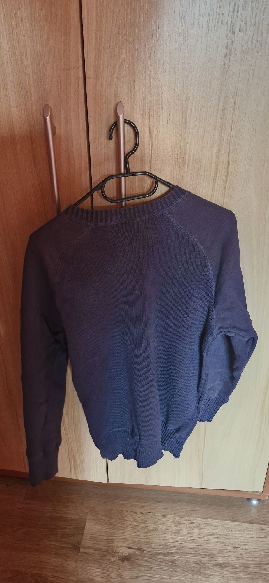 Bluza męska z nadrukiem i napisem granatowa