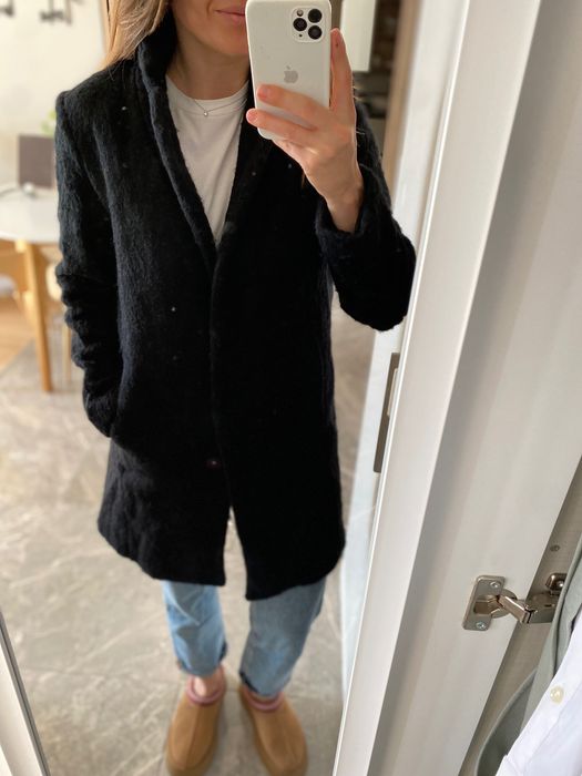 Зимове  жіноче вовняне пальто H&M, 36/S розмір