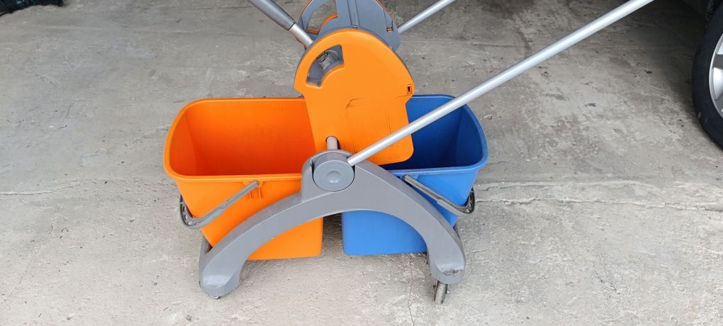 Wiadro mop wózek splast 2x25 litrów wyciskacz Vileda