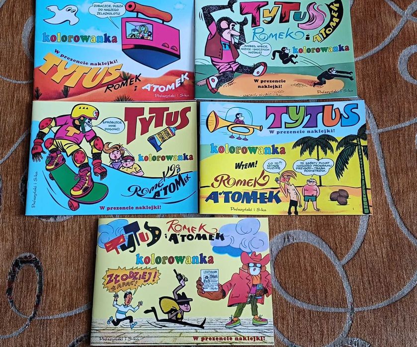 Tytus Romek i Atomek - zestaw 5 sztuk
