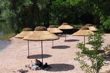 PARASOL z trzciny na upał, na plażę, basen  strzecha trzcinowy plażowy