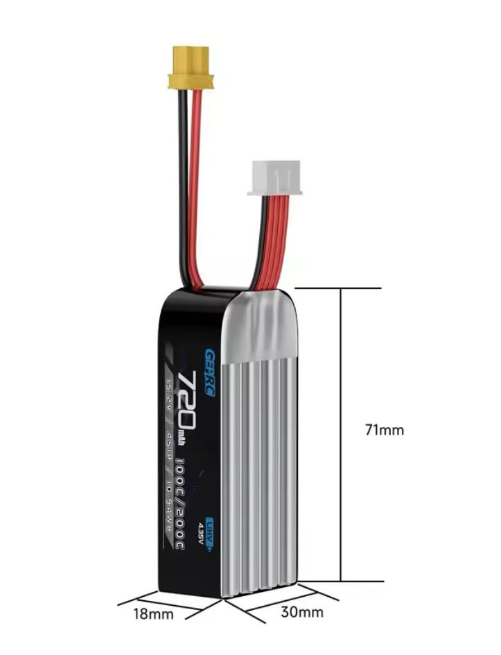 Аккумулятор GEPRC LiHV 4S 720mAh 100C XT30
