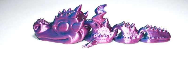 DragonFlex smok, wielokolorowy - fiolet zielony niebieski kameleon