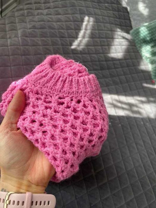 Sweter ZARA różowy ażurowy r. 36