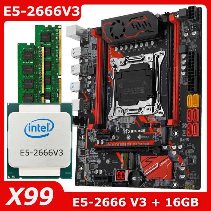 MACHINIST X99 RS9 COOLER / E5 2666 v3 / 16gb (2x8)