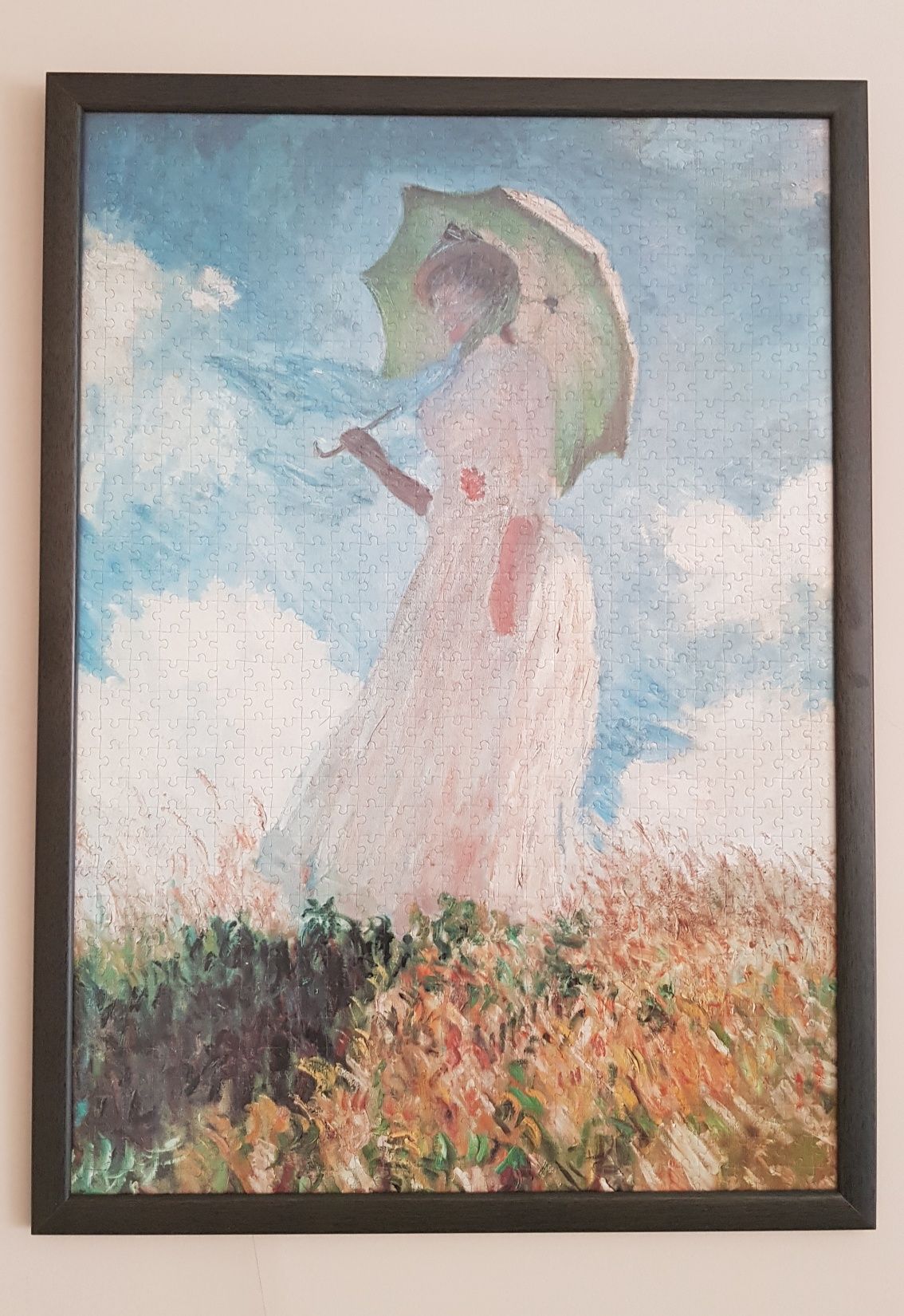 Quadro puzzle "Mulher com sombrinha", de Claude Monet