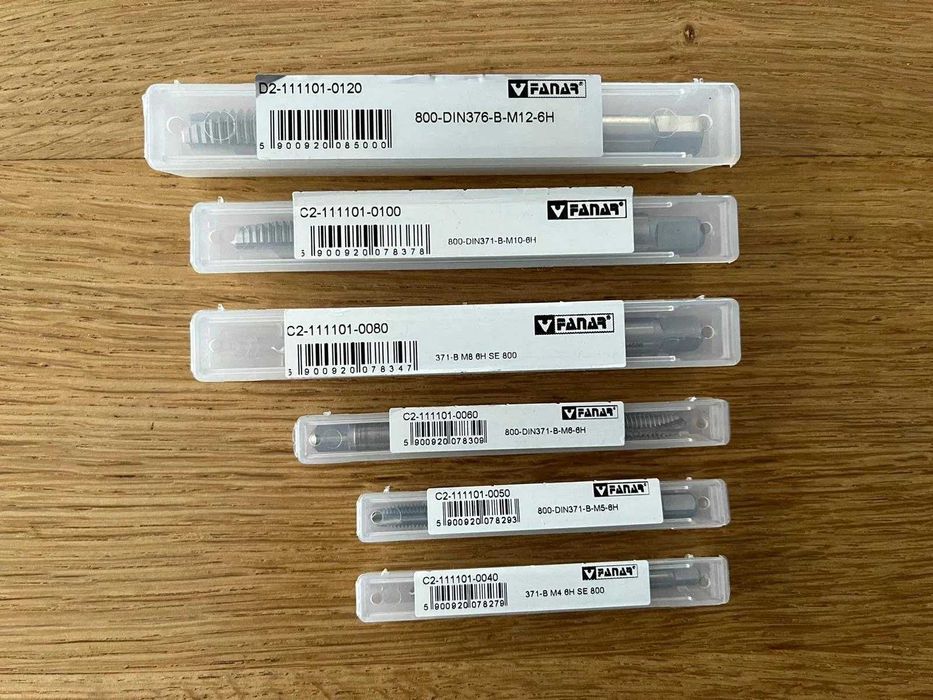 Gwintowniki maszynowe Fanar Komplet