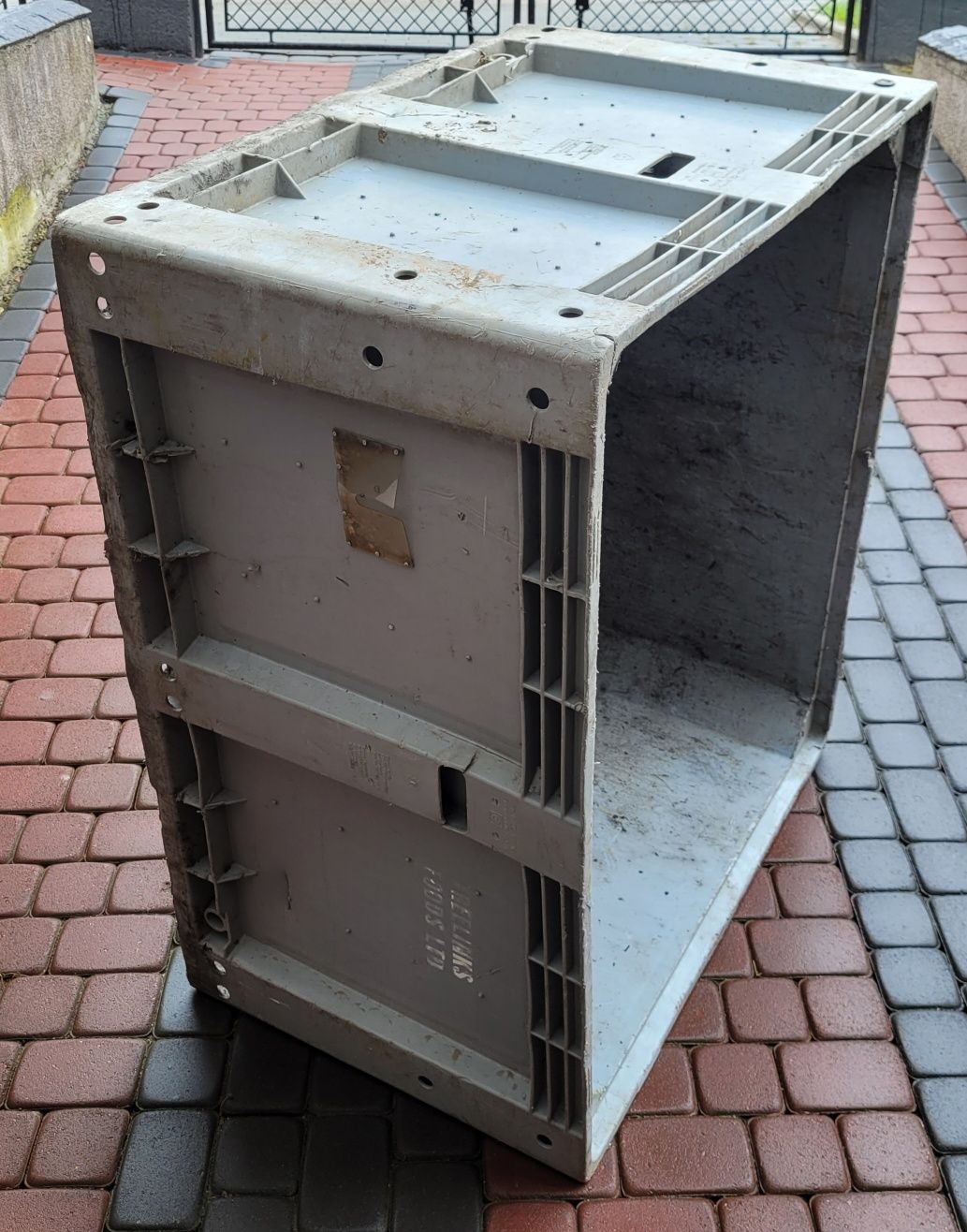 Pojemnik plastikowy skrzyniopaleta box paleta palbox 600L 120x100cm