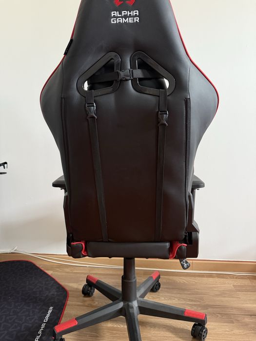 Cadeira Gaming Alpha Gamer Zeta Preta/Vermelha