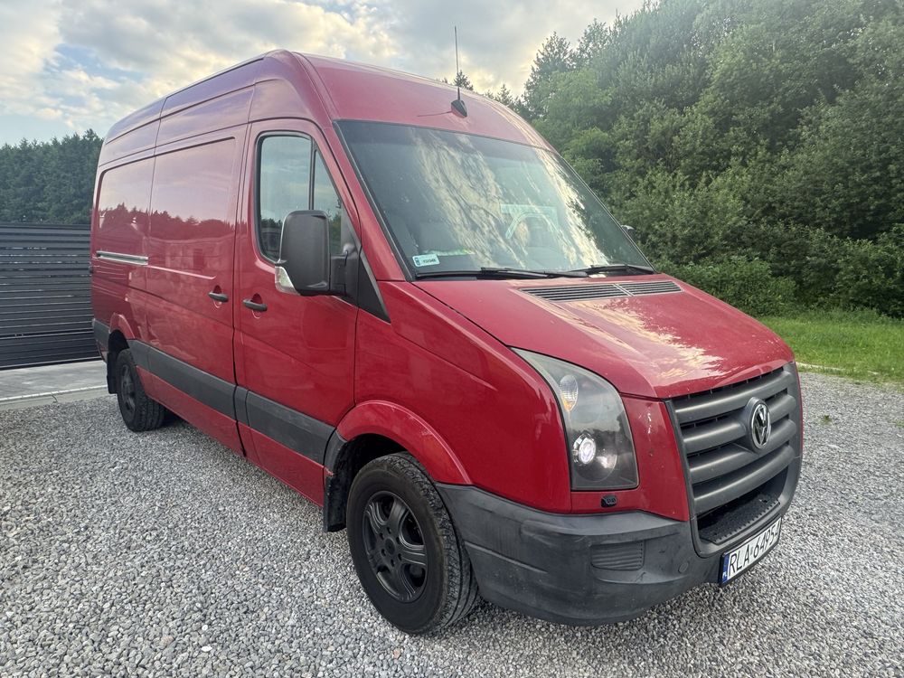 VW Crafter 2.5 TDi L2H3 Klima Xenon Alufelgi Średniak Blaszak