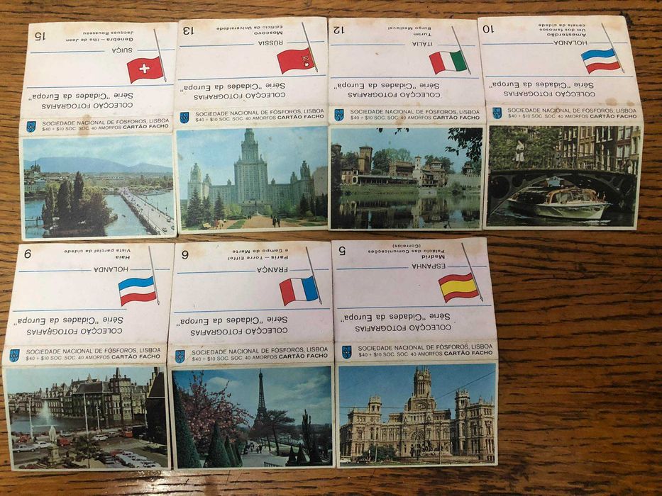 carteiras de fosforos antigas