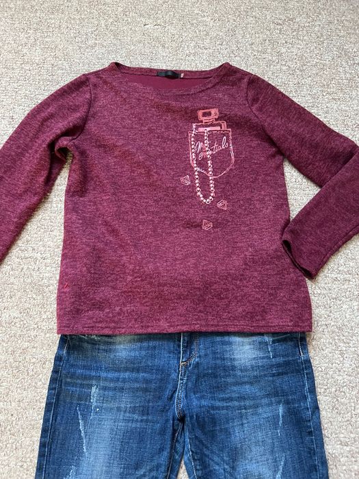 Кофта, светр та джинси розмір л-хл стан ідеальний