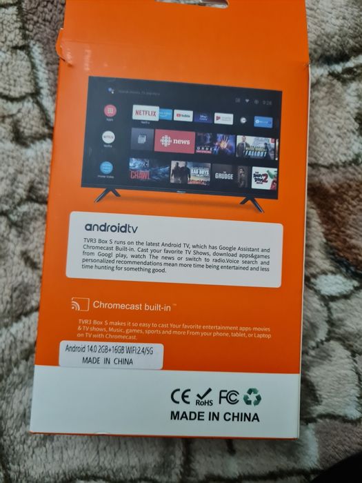 Смарт ТВ приставка 4K TVR3 / Цифрова приставка для ТВ/Смарт приставка