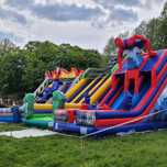 Dmuchaniec zjeżdżalnia Euro-Bungee trampolina wynajem Bubble , Piana