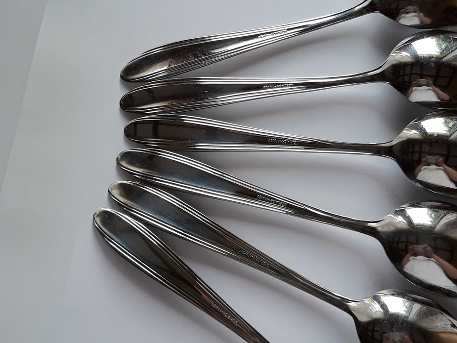 Łyżki obiadowe, BAKELIT, Gerlach, sztućce PRL