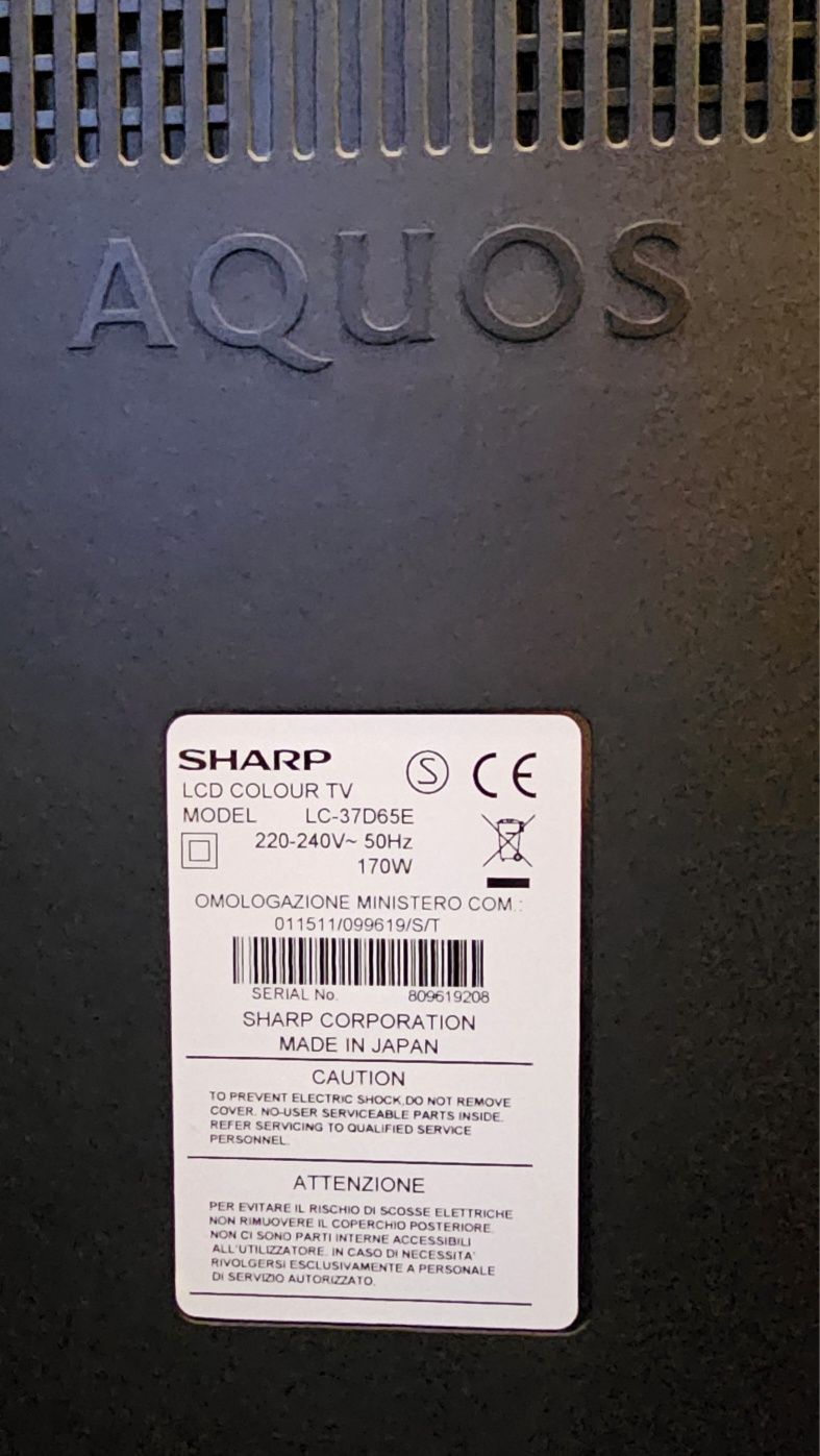 Sharp Aquos LCD telewizor i dekoder